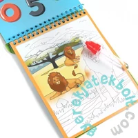 Kidea újra felhasználható vízfestő könyv - Safari (MWKWMKA)