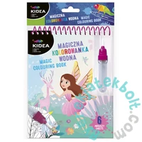 Kidea újra felhasználható vízfestő könyv - Tündérek (MWKWHKA)