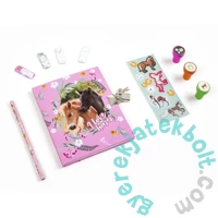 Lovas kulcsos napló 14 x 18 cm - jelölő matricával és nyomdával (PKSZPKO24)