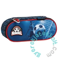 Football ovális tolltartó - sötétkék (P1API19)