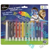 Kidea 12 színű arcfestő kréta (KDTW12KA)