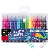 Kidea 12 színű Jumbo filctoll (FJ12KKA)