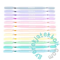 Kidea 12 színű kétoldalú pasztell ecset filctoll