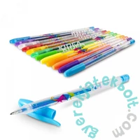 Kidea 12 színű zselés toll - fluoreszkáló