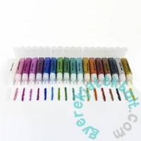 Kidea 18 színű csillámos ragasztó - 18 x 6 ml