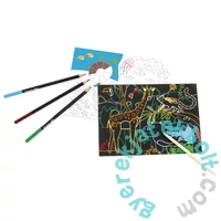 Kidea 2 az 1-ben képkarcoló és színező készlet - Dzsungel