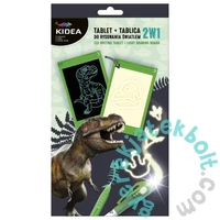 Kidea 2 az 1-ben LCD kijelzős rajztábla - zöld (TTDRSB1KA)