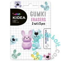 Kidea 2 db-os állatfigurás radírgumi - Kutya, nyuszi (GZ2KA)