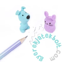 Kidea 2 db-os állatfigurás radírgumi - Kutya, nyuszi