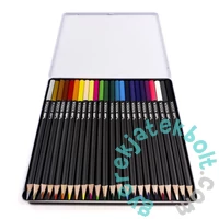 Kidea háromszög színes ceruza FÉM DOBOZBAN- 24 db-os (KTMP24KA)