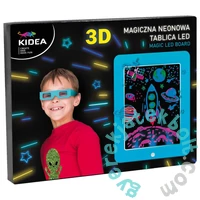 Kidea 3D Neon rajztábla szemüveggel - kék (MNT3DLKAN)