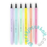 Kidea 6 db-os színes tűfilc - pasztell