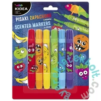 Kidea 6 színű mini kétoldalú illatos filctoll