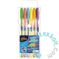 Kidea 6 db-os zselés toll - fluoreszkáló