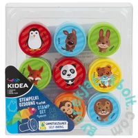 Kidea Állatos nyomda szett - 9 db-os
