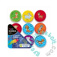 Kidea Állatos nyomda szett - 9 db-os
