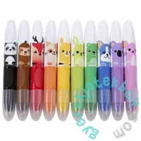 Kidea Állatos puha 10 színű zsírkréta