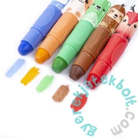 Kidea Állatos puha 10 színű zsírkréta