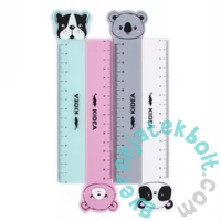 Kidea 15 cm-es állatos vonalzó - négyféle