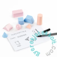 Kidea Geometriai alakzatok 3D 8 db-os készlet - pasztell (M3DFGAKA)