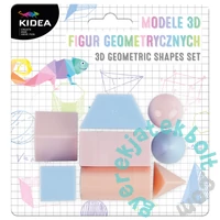 Kidea Geometriai alakzatok 3D 8 db-os készlet - pasztell (M3DFGAKA)