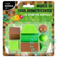 Kidea Geometriai alakzatok 3D 8 db-os készlet - pixel game (M3DFGBKA)