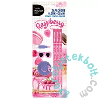 Kidea grafit ceruza - 3 db-os - illatos radírral - Málnás sajttorta (ZAGOMSKA)