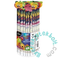 Kidea Gyümölcsös HB grafit ceruza radírral - többféle