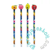 Kidea Gyümölcsös HB grafit ceruza radírral - többféle