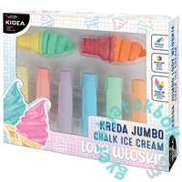 Kidea Jumbo kréta 8 db-os készlet - Olasz fagyi (KRJLW8KA)