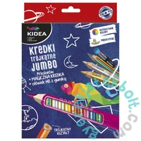 Kidea Jumbo vastag háromszög színes ceruza készlet - 14 db-os