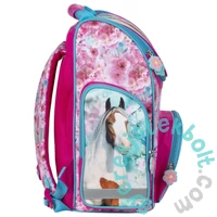 Lovas ergonomikus iskolatáska - I love horses - Kék-rózsaszín (TEMBKO19)