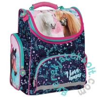 Lovas ergonomikus iskolatáska - I love horses - Trikolor (TEMBKO23)