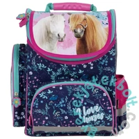 Lovas ergonomikus iskolatáska - I love horses - Trikolor (TEMBKO23)
