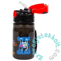 Videójátékos műanyag kulacs 330 ml - Geek game (BC08)