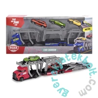 Dickie City Express autószállító kamion - Piros - 28 cm (3745008)