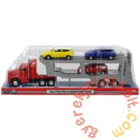 Dickie 32 cm-es Autószállító kamion - Piros (3746000)
