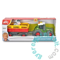 Dickie ABC Happy Fendt állatszállító traktor bocival (204115001)