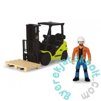 Dickie Clark S25 játék villás targonca figurával - 1:24 (203832008)