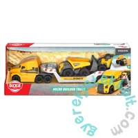 Dickie Construction - Mack kamion Volvo munkagépekkel játékszett