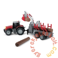 Massey Ferguson 8737 játék rönkszállító traktor