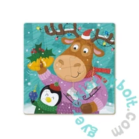 Dodo 16 db-os Színezhető kétoldalas puzzle - Szarvas és pingvin karácsonya (300353)