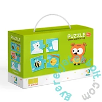 Dodo 2 x 12 db-os Duo puzzle - Hol élnek az állatok (300117)