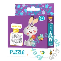 Dodo 16 db-os Színezhető kétoldalas puzzle - Nyuszi (300121)