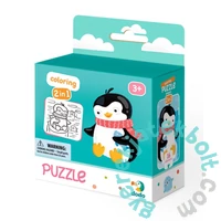 Dodo 16 db-os Színezhető kétoldalas puzzle - Pingvin (300122)