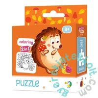 Dodo 16 db-os Színezhető kétoldalas puzzle - Süni (300119)