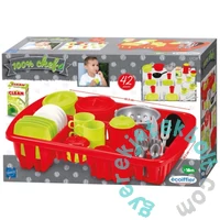 Écoiffier Chef csepegtető tálca edényekkel és mosogatószerrel