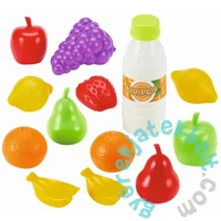 Écoiffier gyümölcsök és narancslé hálóban