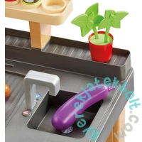 Écoiffier Kültéri játékkonyha - Pizzasütővel és grillel (4650)