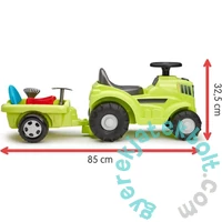 Écoiffier Utánfutós Traktor bébitaxi ülés alatti tárolóval és kerti szerszámokkal (4359)